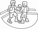 Boxeo Boxeadores Walki Sztuki Kolorowanki Dzieci Dla Kolorowanka Pueda Aporta Deseo Utililidad sketch template