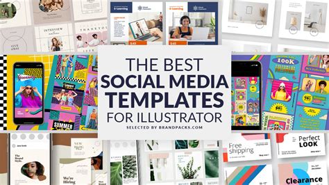 Best Social Media Templates For Adobe Illustrator Brandpacks