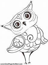 Horned Owl Great Coloring Getcolorings sketch template