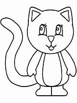 Coloring Cats Pages Kids Print sketch template