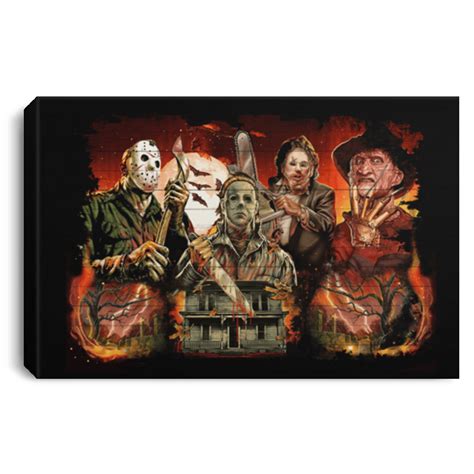 horror  wall art horror halloween movies characters framed canvas unframed poster