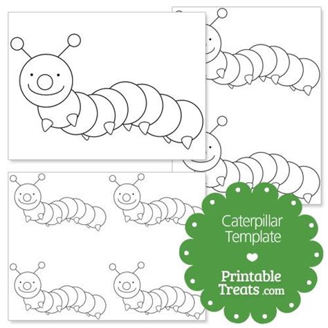 printable caterpillar shaped template shape templates templates