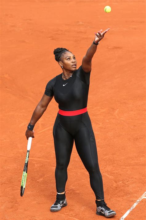 serena williams wears inspiring catsuit   french open pics usweekly