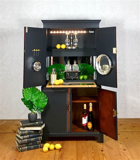 cocktail cabinet drinks cabinet  gin bar  mid century vintage