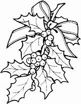 Mistletoe Coloring Pages Printable Color Getcolorings Print sketch template