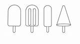 Popsicle Cone sketch template