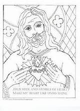 Jesus Divine Mercy sketch template