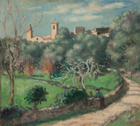 albert andre   paysage eglise du cannet christies