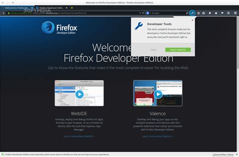 mozilla firefox developer edition linux  review