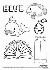 Blue Pages Things Colouring Colour Coloring Collection Color Worksheets Preschool Activity Toddlers Activities Colors Activityvillage Objects Sheets Kids Kindergarten Learning sketch template