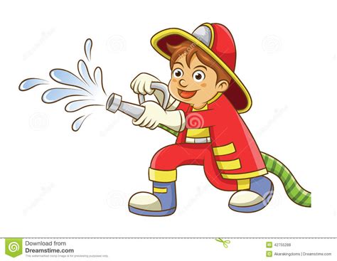 Fireman Stock Vector Illustration Of Isolated Fighter