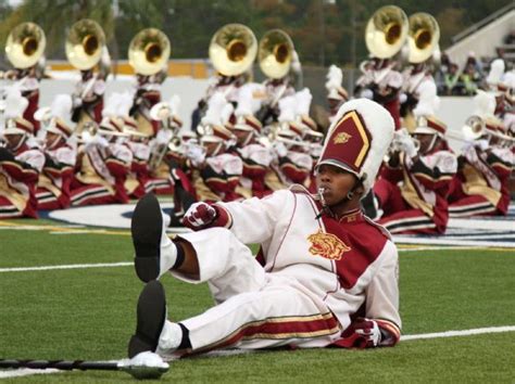 bethune cookman marching band performs  halftime   cus homecoming game  morgan
