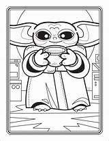 Coloring Yoda Baby Pages Wars Star Book Printable Sheets Colors Six Scenes Popular Books sketch template