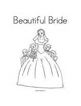 Coloring Bride Beautiful Change Template sketch template