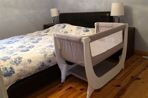 shnuggle air bedside crib review madeformums