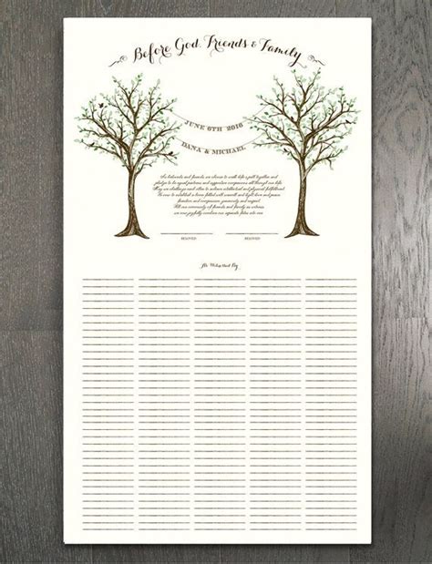 marriage certificate fully customizable etsy marriage certificate
