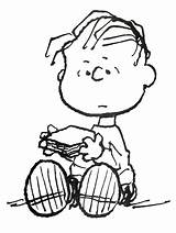 Peanuts Linus Franklin sketch template