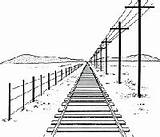 Perspectief Tekenen Perspective Spoor Lijnperspectief Lessons Landschap Zicht Jaar sketch template