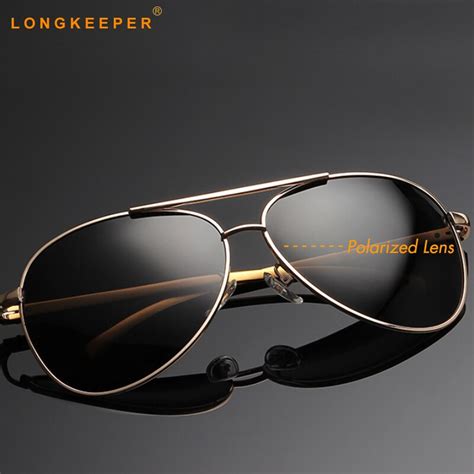 2018 longkeeper uv400 pilot yurt sun glasses men polarized sunglasses