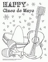 Mayo Cinco Coloring Pages Printable Kids Color Happy Print Worksheets Sheets Colouring Mayonnaise Instruments Fun Cool Ages Creativity Develop Recognition sketch template