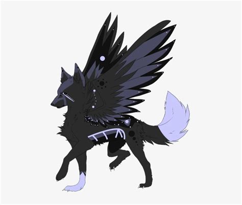 Best Templates Anime Winged Wolf