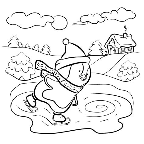 winter coloring pages great coloring
