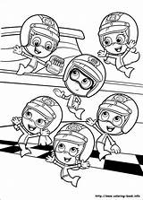 Bubble Guppies Coloring Pages Guppy Outline Sheets Printable sketch template