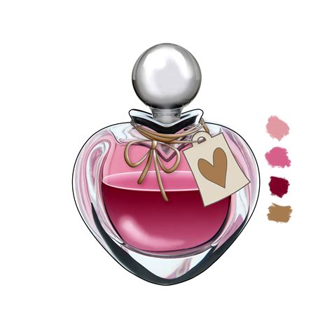 heart shaped perfume bottle inspired  taste
