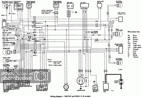honda  motorcycle wiring diagram  readers mia wired