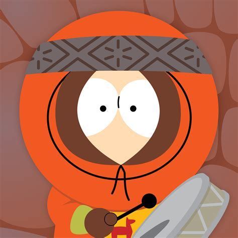 cartoon character wearing  orange outfit  holding  large object   hand  eyes