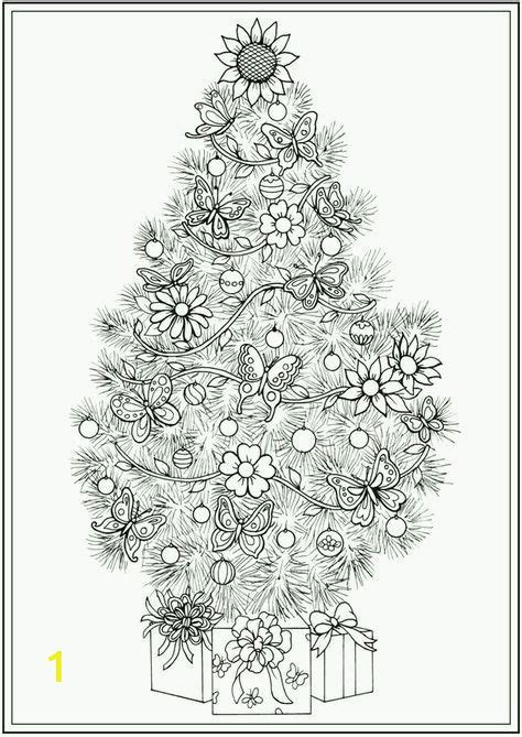 coloring pages christmas tree printable divyajanan