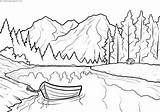 Landschaft Mountains Natur Wald Landschaften Montagne Paesaggio Maisemat Berge Widoki Malvorlagen Kolorowanki Raskrasil sketch template