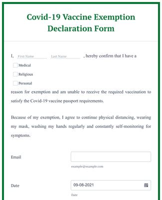 printable covid exemption forms  xxx hot girl