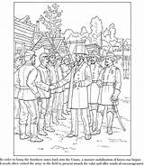 Gettysburg Coloring Address Kit Zb Doverpublications Samples Dover sketch template