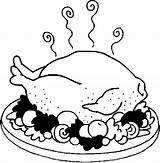 Coloring Pages Meat Pork Turkey Getcolorings Food Color sketch template