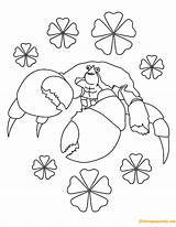 Tamatoa Crab Moana Coloring Pages Color Online Shamrock Printable Coloringpagesonly sketch template