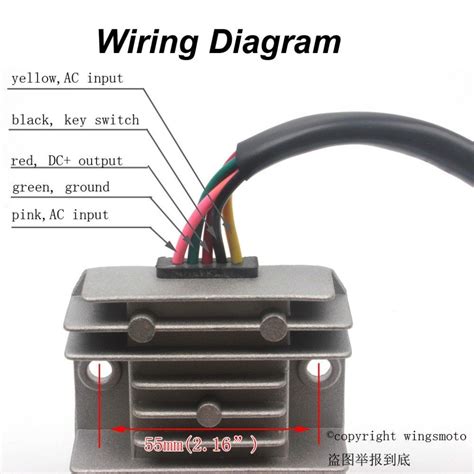 wire regulator rectifier wiring diagram
