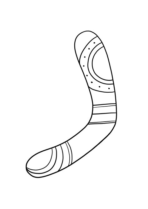 boomerang coloring page raymondcalla