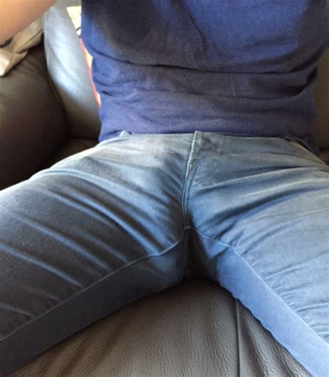 huge soft penis outline in jeans spotted shaftly