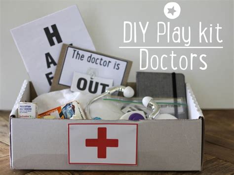 diy doctor mask  play set doctor play set diy doctor toddler activities