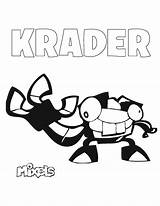 Coloring Mixels Krader Mixel Series Pages Tribe Pdf sketch template