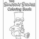 Simpsons Stoner sketch template