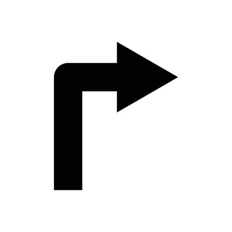 turn arrow icon design template vector  vector art