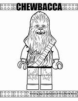 Coloring Wars Pages Star Lego Chewbacca sketch template