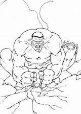 Hulk Coloring Pages Incredible Printable Kids Smash Colouring Sheets Ground Marvel Popular Hitting Coloringhome sketch template