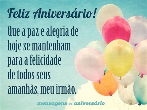 melhores ideias de mensagem aniversario irmao