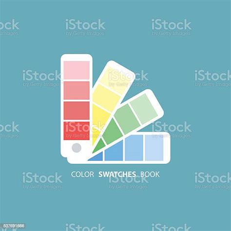 Buku Swatch Warna Panduan Palet Warna Ilustrasi Stok Unduh Gambar
