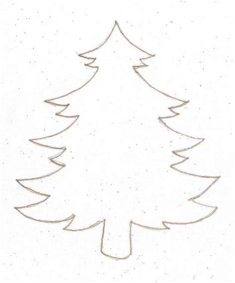 christmas tree template  sewing