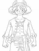 Luffy Coloring sketch template