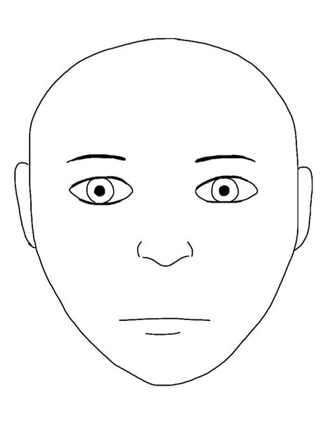 blank face template  face painting human face tem face template